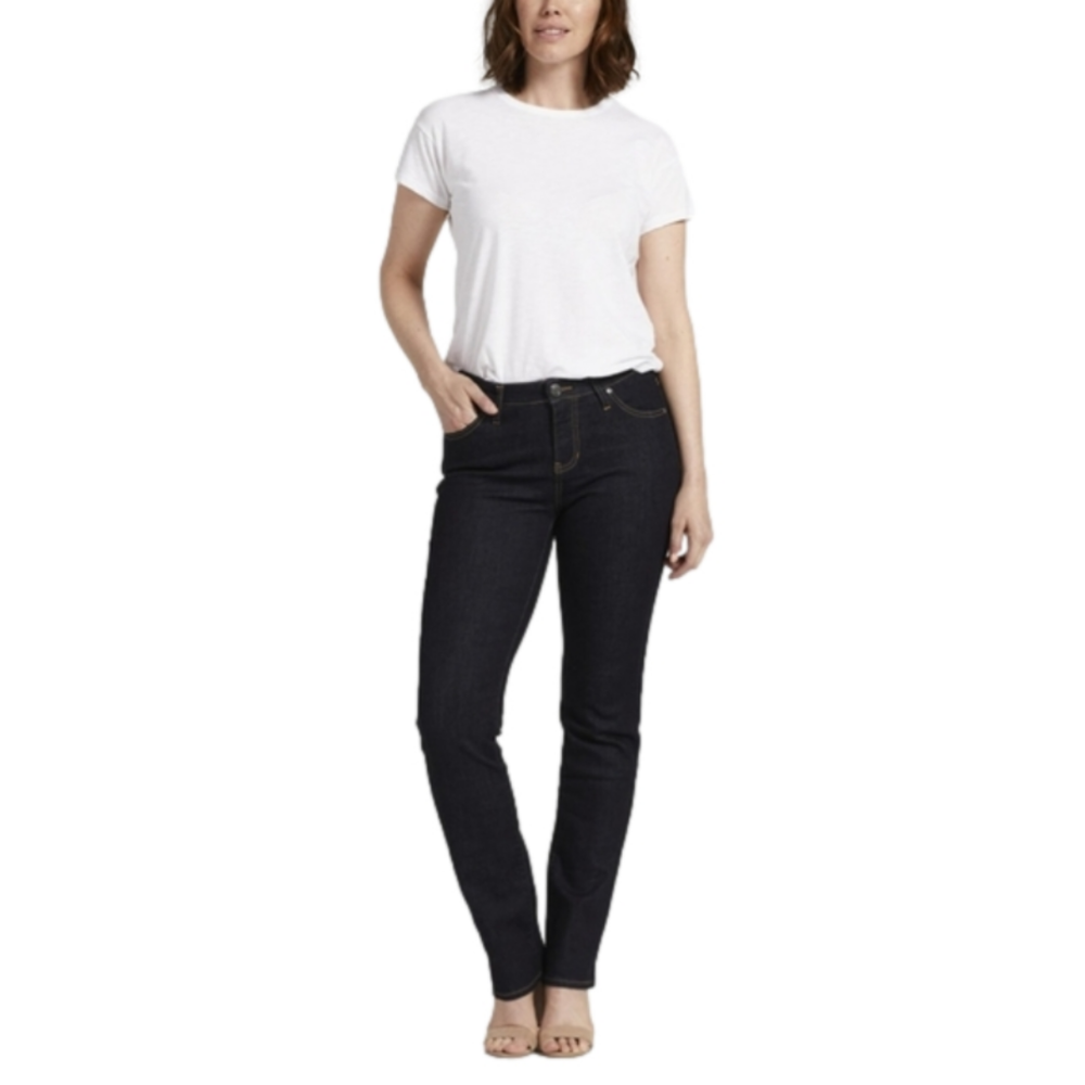 JAG • Ruby Mid Rise Straight Jeans • Dark Wash • Size 2 • 32" Inseam • NWT •